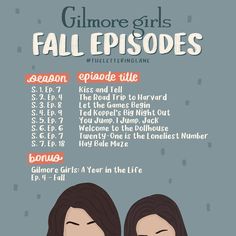 a poster with two girls and the words fall episode