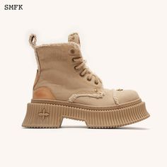 SMFK Compass Wheat Desert Boots Size Chart 35 36 37 38 39 Inner Length 22.5 23.0 23.5 24.0 24.5 Heel Height: 5.3 cm Surface: Canvas, Cowhide Leather; Lining: Canvas, Sole: Rubber; Hardware: brass Beige Desert Boots With Stitched Sole, Outdoor Lace-up Desert Boots With Stitched Sole, Leather Lace-up Desert Boots With Textured Sole, Lace-up Suede Desert Boots With Textured Sole, Brown Desert Boots With Textured Sole & Moc Toe, Tan Cowhide, Martin Boots, Desert Boots, Compass