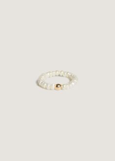 Biwa Pearl Ring 14k Gold - Kinn Nameplate Bracelet, Rib Ring, Rice Pearls, Fall Rings, Biwa Pearls, Diamond Guide, Pearl Collection, Anniversary Jewelry, Domed Ring