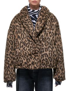 Leopard Jacket, Outerwear Trends, Leopard Fabric, Shawl Collar, Baby Cold, Fur Jacket, Outerwear Women, Leopard Print, Bomber Jacket