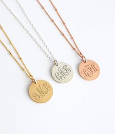 Custom Circle Swirly Monogram Necklace, Dainty Engraved Initials Disk Necklace, Personalized Name Jewelry, Bridesmaid Wedding Gifts Sterling Silver Monogram Round Disc Jewelry, Personalized Monogram Initial Necklace Round Pendant, Elegant Round Disc Initial Necklace For Personalized Gift, Elegant Monogram Disc Necklace, Elegant Monogram Round Disc Necklace, Monogram Initial Necklace For Mother's Day, Elegant Round Monogram Charm Necklace, Sterling Silver Monogram Charm Necklace With Round Pendant, Custom Name Silver Necklace For Bridesmaid Gift