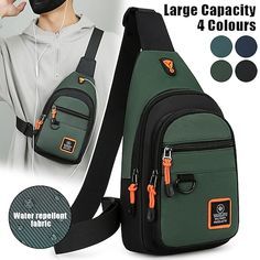 Category:Shoulder Bag,Crossbody Bag; Embellishment:Zipper; Gender:Men's; Type:Chest Bag; Occasion:Holiday,Daily,Outdoor; Material:Oxford Cloth; Width:6; Height:30; Function:Waterproof,Lightweight,Large Capacity,Durable; Pattern:Patchwork,Color Block; Listing Date:11/07/2023; Production mode:External procurement; Length:18 Mens Crossbody Bag, Credit Card Holder Wallet, Bags Messenger, Bag Pack, Coin Purse Wallet, Genuine Leather Wallets, Men's Bags, Card Holder Wallet, Credit Card Holder