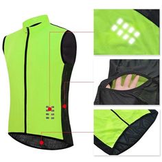 Description: This versatile, lightweight windproof vest perfectly complements any outfit. Sleeveless windproof is designed for those days when you need every bit of ventilation possible. Product Features: Quick dry Good breathability Waterproof fabric front Lightweight and comfortable Breathable mesh throughout the back Full length hidden zipper Reflective and Sleeveless design Package includes: 1 x Cycling vest Description: Name: Cycling vest Brand Name: WOSAWE Gender: Men Material: Polyester W Practical Sleeveless Vest For Outdoor Activities, Practical Vest For Outdoor Activities, Functional Sleeveless Outerwear For Outdoor Activities, Functional Sleeveless Vest For Outdoor Activities, Nylon Sleeveless Vest For Outdoor Activities, Functional Nylon Hiking Vest, Functional Nylon Vest For Outdoors, Fitted Nylon Outdoor Vest, Functional Nylon Outdoor Vest