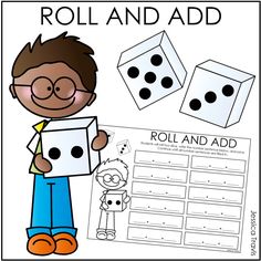 roll and add with dices to make it easier for students to practice their addition skills