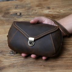 Retro Men's Crazy-horse Top Layer Cowhide Leather Mobile Phone Clutch Cross-body Waist Bags  -  GeraldBlack.com Cowhide Clutch, Leather Waist Bag, Bag Dark, Mobile Phone Bag, Mens Essentials, Waist Pack, Crazy Horse, Retro Chic, Waist Bag