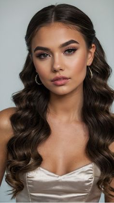 Bold and beautiful updos aren't just for long hair—our 15 prom hairstyles for short hair are proof! From cute pixie styles to elegant neck-grazing designs, these updos will let you make a classy statement. Best Hairstyles For Bridesmaids, Wedding Hairstyles On The Side, Hairstyle Inspo For Prom, Hairstyle Bridesmaid Short Hair, Hair Styles Down For Formal, Hair Idea For Prom, Hairstyle Graduation Medium, Curled Hairstyles Long Hair, Elegant Hair Styles Down