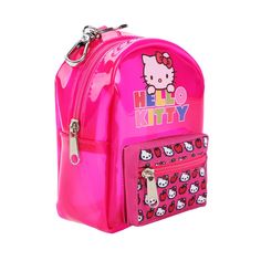 Carry a piece of Hello Kitty wherever you go with this adorable clear backpack keychain. The pink backpack charm features images of Hello Kitty and includes a functional front pocket for tiny treasures. Made from durable polyester, zinc alloy, and PVC materials, this keychain is both stylish and practical. Measuring 91 x 116 mm with a 22 mm keyring, it’s perfect for adding a touch of Hello Kitty to your keys or bag. Wipe it clean with a soft cloth to keep it looking fresh. Trendy Pink Hello Kitty Backpack, Pink Kawaii Backpack Gift, Trendy Pink Hello Kitty Print Backpack, Cute Pink Bags With Keychain, Pink School Bag With Keychain, Shop Hello Kitty, Deadpool Logo, Backpack Keychain, Clear Backpack