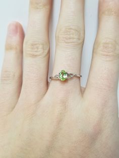 "Once in a Blue Moon beautiful vintage finds.  Peridot Art Deco Ring // Solid 10k White Gold, Natural gemstone. Size: 7 US Emerald: 0.43 ct (6 x 4 mm) Weight: 1.19 g  Band width: 1.1 mm Resizing Available, see listing \"Gold Ring Resizing\" Free Shipping, Comes packaged in a ring box ready to gift!" Antique Gold Rings, Gold Band Wedding Ring, 10k Gold Ring, Earring Box, Tanzanite Ring, Peridot Ring, Deco Ring, Wedding Band Sets, Green Peridot