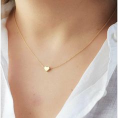 Gold Heart Choker, Dainty Diamond Necklace, Heart Charm Necklace, Necklace Initial, Heart Choker, Gold Heart Necklace, Tiny Heart, Necklace Choker, Girly Jewelry