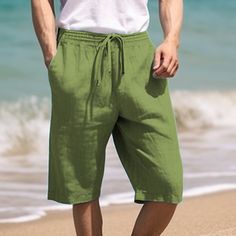 Season:Summer; Fabric:100% Cotton; Gender:Men's; Style:Classic Style,Fashion; Occasion:Holiday,Daily,Casual; Fit Type:Regular Fit; Function:Breathable,Comfort; Waistline:Mid Waist; Pattern:Plain; Design:Straight Leg,Drawstring,Elastic Waist; Brand:OUKU; Pants Type:Shorts,Beach Shorts,Summer Shorts; Fly Type:Drawstring,Elasticity; Front page:FF; Listing Date:12/13/2023; Hips:; Length:; Waist:; Fit US Size:; Fit UK Size:null; Fit EU Size:null; Pants Length:Short