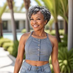 Salt And Pepper Short Pixie Cut Glueless Human Hair Wig With Bangs – LinktoHair Short Pixie Bob, Short Cut Wigs, Face Hair Removal, Mullet Wig, Extension Hair, Protective Style, Pixie Cut Wig, Short Waves, Colored Wigs