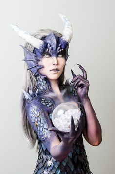 dragon goddess - Google Search Dragon Makeup, Fantasy Make-up, Makeup Recipes, Prosthetic Makeup, Goddess Of The Sea, Special Fx Makeup, Dragon Costume, Special Effects Makeup, Fx Makeup