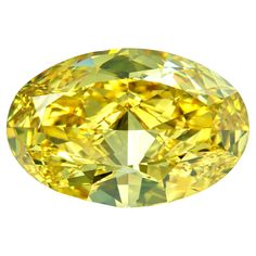 an oval yellow diamond on a white background with clippings to the top right