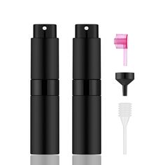 PRICES MAY VARY. 【Include】: 2 x 8ML perfume atomizer bottles. 【Portable Size】: Each travel perfume atomizer measures about 0.9 inch/ 2.3 cm in diameter, 3.8 inch/ 9.5 cm in height and 0.27 oz/ 8 ml in capacity. 【Stylish Design】:Made of Super lightweight aluminium shell and glass Inner container. 【Easy to use 】: Twist the lid clock wise and the spray nozzle will come out and be ready to use. 【Applicable scenes】: refillable perfume spray containers in different colors are suitable for men and wome Perfume Sample, Mini Perfume, Travel Perfume, Perfume Samples, Perfume Atomizer, Cosmetic Containers, Amazon Gadgets, Perfume Spray, Tools Accessories