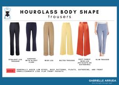 The Hourglass Body Shape: Ultimate Guide to Building a Wardrobe - Gabrielle Arruda Women's Fashion Size 12 Outfit, Winter Style Hourglass Shape, Hourglass Jeans Guide, Office Outfits Hourglass Shape, Hour Glass Fashion Tips, Fits For Hourglass Shape, Trousers For Hourglass Shape, Necklines For Hourglass Figures, Hour Glass Clothes Outfits