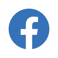 the facebook logo in a blue circle