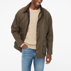 Waxed twill jacket Classic Outerwear For Outdoor, Classic Outdoor Fall Blazer, Classic Fall Parka For Outdoor, Classic Outdoor Parka For Fall, Classic Fall Outdoor Parka, Classic Cotton Parka For Outdoor, Classic Fall Parka With Pockets, Barn Jacket, Twill Jacket