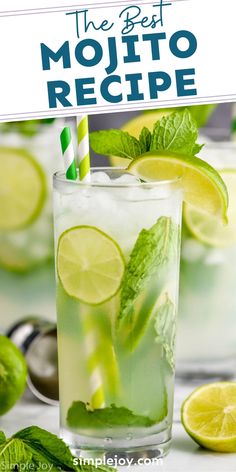 the best mojito recipe with mint and lime