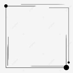 a black and white square frame with lines on the edges, line, border png and psd