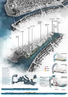 an illustrated map shows the various areas in which people can go to work on their project