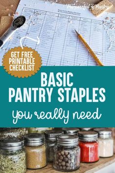 the words basic pantry staples you really need