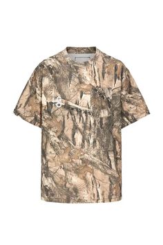 The Forest Camo Pocket T-Shirt seamlessly blends military style with casual comfort. This tee features an all-over woodland camo print, providing a rugged and trendy look. The left chest pocket adds a functional and stylish element, while the drop shoulder design enhances the relaxed fit. A brand logo is sewn just below the back neckline, adding a touch of authenticity. Crafted from premium 100% cotton fabric, this slightly oversized t-shirt ensures both durability and comfort, making it a perfect addition to any casual wardrobe. All-over woodland camo print Left chest pocket Drop shoulder design Brand logo sewn below back neckline Premium 100% cotton fabric Slightly oversized fit Composition: 100% Cotton Brand： LIFEGOESON Wearing: Male model is 185 cm / 6’ 1’’ | 65 kg / 143 lbs wearing si Logo Sewing, Woodland Camo, Military Style, Pocket Tshirt, Shoulder Design, Oversized T Shirt, Camo Print, Military Fashion, Fancy Dresses