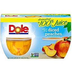 dole juice with sliced peaches