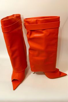 Orange Boots, Casual Beach Wear, Clear Heels, 4 Inch Heels, Neon Orange, Shop Swimwear, New Arrival Dress, Monday Friday, Summer Shoes