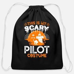 this is my scary costume drawsack bag