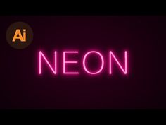 neon text that says neon on it