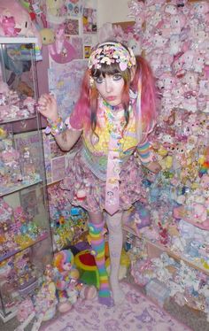 Decora Kei Outfits, Decora Kei Fashion, Decora Outfits, Decora Fashion, Decora Harajuku, Scene Room, Harajuku Girls, Funky Outfits, Pastel Fashion