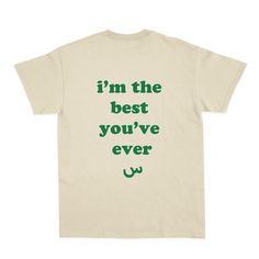 I'm the best you've ever seen T-Shirt | Eid T-Shirt | Muslim Funny T-Shirt | Funny Muslim T-Shirt | Eid Gift | Muslim Gift | Arabic Puns  Our shirts are 100% cotton and super soft. For men, the T-shirts are a nice standard fit. For women, the T-shirts are slightly oversized as standard. For an oversized look, we would recommend going a size or two above. We recommend washing the shirt  at a low temperature and inside out. Please do not tumble dry as the print will ruin. Iron inside out. Arabic Tshirt Design Words, Arabic Tshirts, Im The Best, Jamais Vu, Best T Shirt Designs, Custom T Shirt Printing, Powerpoint Presentation Design, Eid Gift, Oversized Look