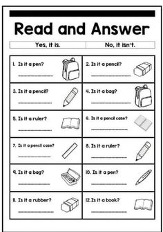 the worksheet for reading and writing with pictures on it, including an image of books