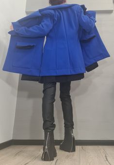 "Winter Jacket, Wool Jacket, Plus Size Clothing, Oversize Coat, Women Jacket, Gothic Jacket, Button Jacket, Asymmetric Jacket ❤️ Extravagant designs and high quality fabrics! ❤️ Materials & Care Wool  Hand wash at low temperatures. Do not machine dry. Do not iron. Do not dry clean! ❤️ Sizing We can make your piece from XS to 5XL! Everything in the shop can be also made according to your measures free of charge! ❤️ Shipping ✈ Ready to ship The time I need to prepare an order for shipping varies. Workwear Cape Outerwear With Button Closure, Workwear Cape With Button Closure, Hooded Buttoned Outerwear For Work, Hooded Workwear Outerwear With Buttons, Cape-style Buttoned Outerwear For Work, Avant-garde Fall Workwear Outerwear, Avant-garde Long Sleeve Outerwear For Office, Avant-garde Long Coat For Workwear, Modern Workwear Cape Outerwear