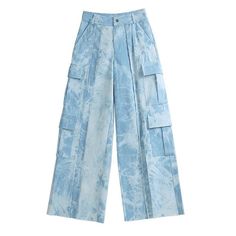 Embrace Your Unique Style with Trendy Tie Dye Denim Step into the world of high street fashion with our High Waist Tie Dye Straight Denim Pants. Perfectly blending contemporary style with comfort, these pants are a must-have in your wardrobe. Designed for the fashion-forward junior, they offer a unique blend of bold design and relaxed fit, making them ideal for all seasons. Whether you're heading out for a casual day or dressing up for an evening, these pants are your go-to choice. Product Featu Printed Denim Jeans, Denim Tie, Dye Denim, Denim Workwear, Workwear Jeans, Tie Dye Denim, High Street Fashion, Denim Pants Women, Denim Patterns