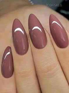 Almond Acrylic Nails Designs, Almond Nails French, Posh Nails, Long Almond Nails, Exam Time, Almond Nails Designs, Super Nails, Simple Nail