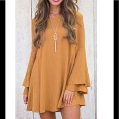 New With Tags- Fashion Simple Round Neck Long Sleeve Shift Mini Dress- Size Women Medium Yellow Mini Dresses, Yellow Mini Dress, Mini Dress Fashion, Spaghetti Strap Mini Dress, Stylish Clothes For Women, Mini Dress Casual, Yellow Fashion, Mini Shift Dress, Sleeveless Mini Dress