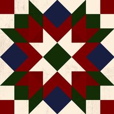 an image of a quilt pattern that looks like it has been made in different colors