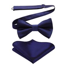 Silk blend + polyster It is a pre-tied bow tie with a perfect knot already in place. Bow tie Total Length: 22 Inch(56cm). For neck size(Adjustable): 9.8-20 Inches(24-51cm).Handkerchief: 25 * 25 cm. Crafts: jacquard woven bow tie Occasions for business/party/dating/wedding etc. Gifts as thanksgiving/Xmas/valentine's day/birthday etc. Package includes: bow tie & handkerchief + Gift Box Dapper Blue Bow For Black Tie Events, Blue Adjustable Bow Tie And Suit Accessories, Dapper Blue Satin Bow, Blue Standard Bow Tie For Black Tie Events, Blue Bow Tie For Black Tie Events, Blue Bow Ties For Business, Blue Bow Tie For Business, Blue Bow Tie Back For Business, Blue Bow Tie For Summer Business Events