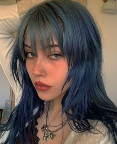 Dye My Hair, Hair Dye Colors, Hair Inspiration Color, Cut My Hair, Hair Inspo Color, Dream Hair, Aesthetic Hair, Pretty Hairstyles, Blue Hair