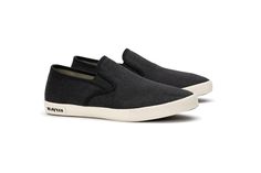 SeaVees - Baja Slip On Standard - Black Walk A Mile, Vegan Sneakers, Women's Slip On Shoes, Black Linen, Sneakers Black, Slip On Shoes, Slip On Sneaker, Sneakers Fashion, Baby Shoes