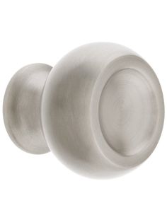 an image of two knobs on a door handle in satin stainless steel, set against a white background