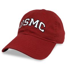 The USMC Arch washed twill hat with details you won’t find anywhere else is built to last. Oh yeah, and with just the right wash and the perfect fit!  100% Cotton twillUnstructured low profile fitOne size fits mostFull top-stitching, self-fabric sweatband and tapingAdjustable fabric strap with antique brass slide bucklePremium hi-density visor boardEmbroidered "USMC" arched on front Military Hats, Military Pride, Military Hat, Oh Yeah, Top Stitching, Baseball Caps, Trust Me, Got It, Built To Last