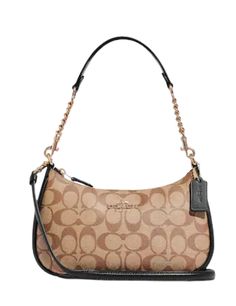 Tas Coach, Coach Teri Shoulder Bag, Luxury Things, Designers Bags, Girly Bags, Fancy Bags, Pretty Bags, Signature Canvas, Pocket Book