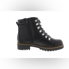 Womens Ankle Boots Faux Suede Lace Up Cold Weather 286 Black Synthetic Boots With Leather Footbed, Black Leather Lace-up Booties, Black Leather Booties With Flat Heel, Brown Riding Boots, Black Suede Ankle Boots, Black Suede Booties, Block Heel Ankle Boots, Suede Block Heels, Black Suede Boots