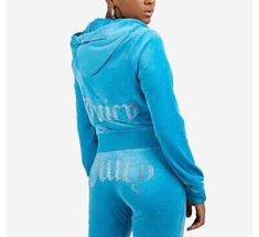 Great Shopping Juicy Couture BIG BLING Turquoise SMALL SET , Womens Clothing 2000s Tracksuit, Velvet Track Suit, Juicy Couture Track Suit, Blue Velvet Pants, Juicy Tracksuit, Juicy Couture Tracksuit, Velvet Hoodie, Streetwear Aesthetic, Tracksuit Set