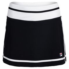 Fila Women`s Essentials 13.5 Inch Tennis Skort Tennis Gear, Tennis Skort, Mansion Interior, Activewear Fashion, Women Essentials, Athletic Fashion, Mansion, Contrasting Colors, High Performance