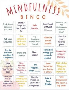 BONUS: Enjoy an EXTRA TWO boards included in this pack!  Mindfulness BINGO is a great way to teach coping mechanisms, relaxing techniques, and give students a break in their day to just breath. With 20 boards, this game is perfect for a classroom setting! Students can even take their boards home for quick reference to the skills they learned! Prizes for winning can include fidgets, mindfulness cards, and other little games/tools to decrease stress and promote a healthy mental health lifestyle in Life Skills Group Therapy, Games For Coping Skills, Group Therapy Bingo, Mindfulness Activities For Group Therapy, Relaxation Group Activities, Coping Skills Jeopardy, Easter Group Therapy Activities, Kindness Group Activities, Nurture Group Ideas