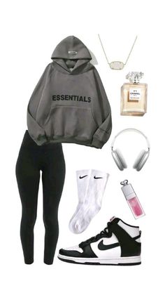 Nike Pro Leggings Outfit, Outfit Ideas For School Leggings, School Leggings, Cute Lazy Outfits