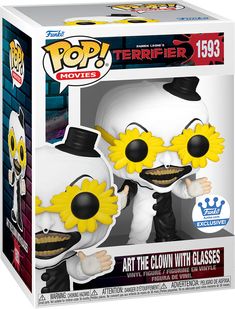 the pop vinyl figure has been designed to look like it's eating sunflowers